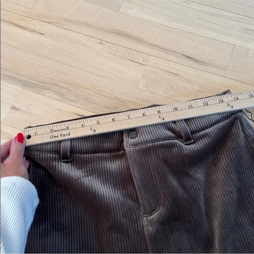 ALO ribbed velour Chocolate macchiato Skirt
